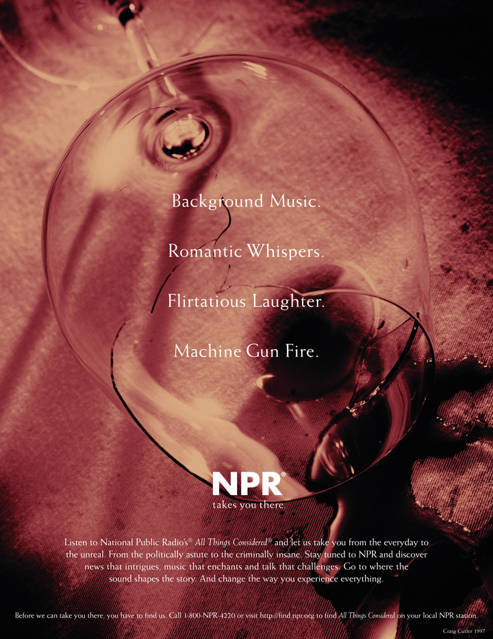 NPR Branding - Wine Glass Ad