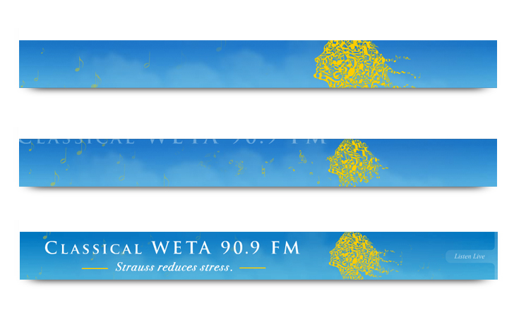 WETA Classical - Branding - Web Banner